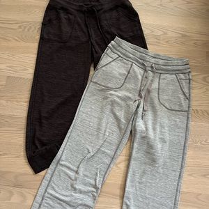 2 pair Athleta sweat pants medium